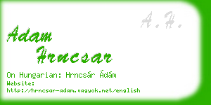 adam hrncsar business card